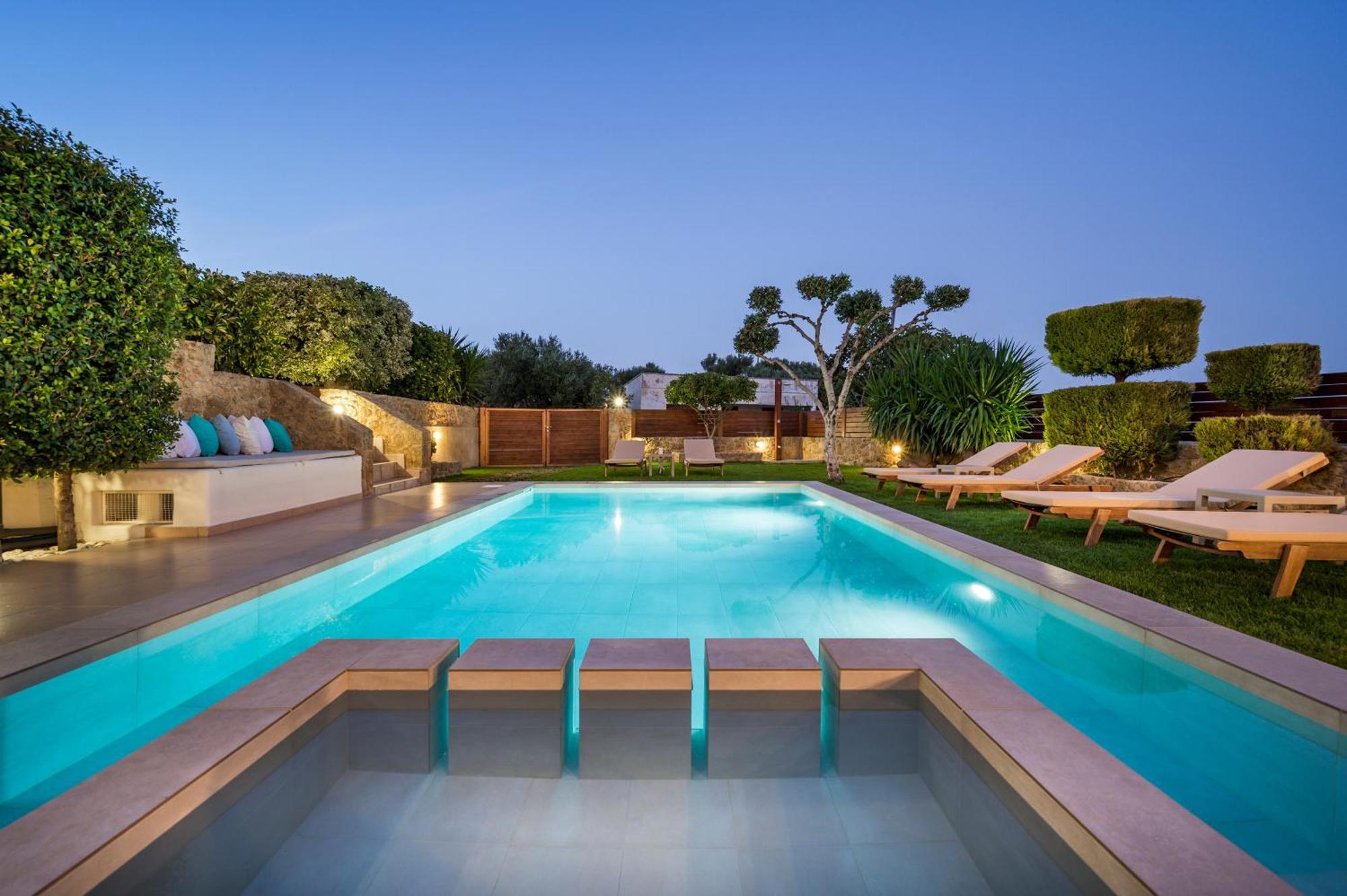 Villa Georgia Heated Pool & Jet-Tub Колимварион Экстерьер фото